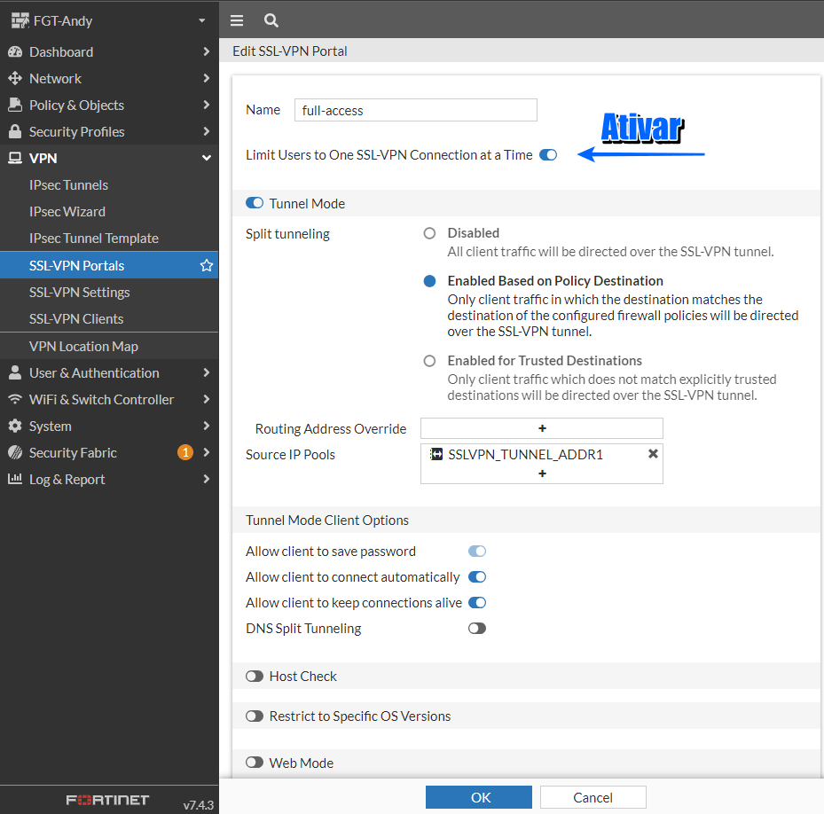 SSL VPN limitar - Blog Diário de Suporte - O Seu Guia de Conteúdo de Segurança e Redes