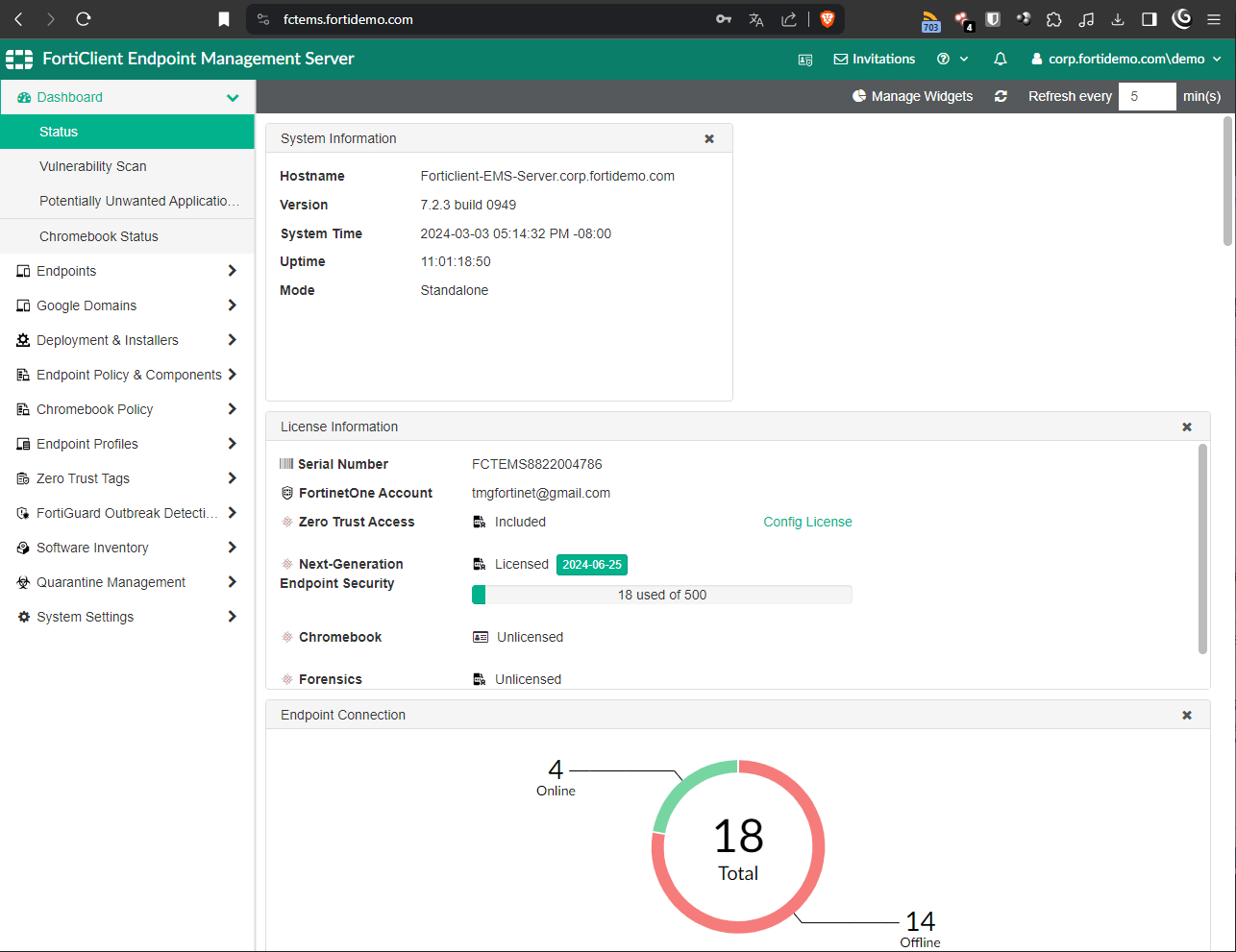 Acesso a Demonstração FortiClient - O Seu Guia de Conteúdo de Segurança e Redes