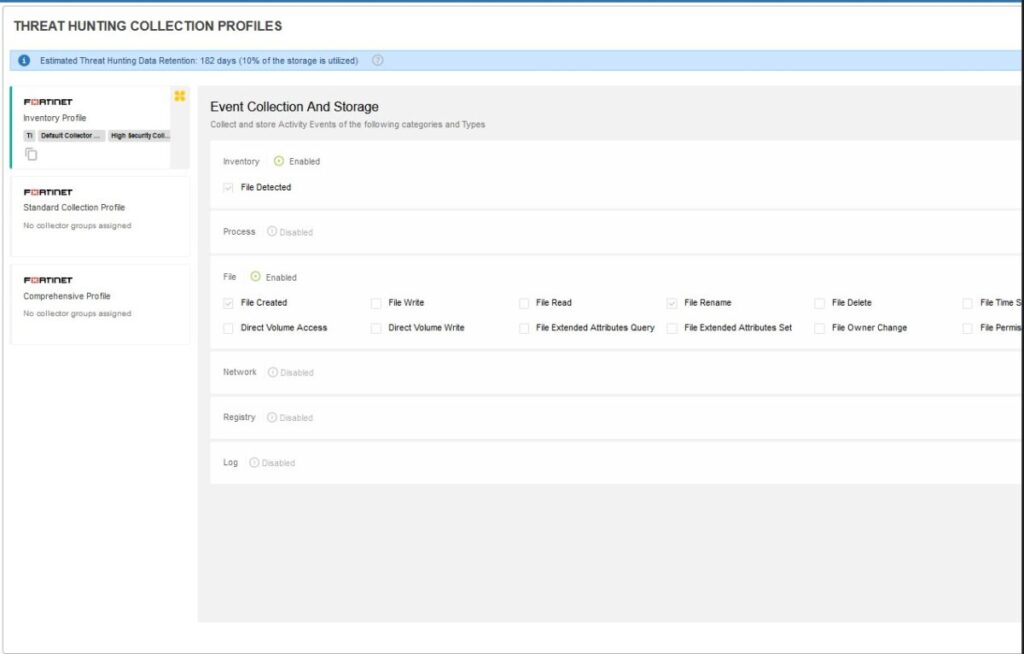 FortiEDR Central Manager - Threat Hunting Profiles - Blog Diário de Suporte