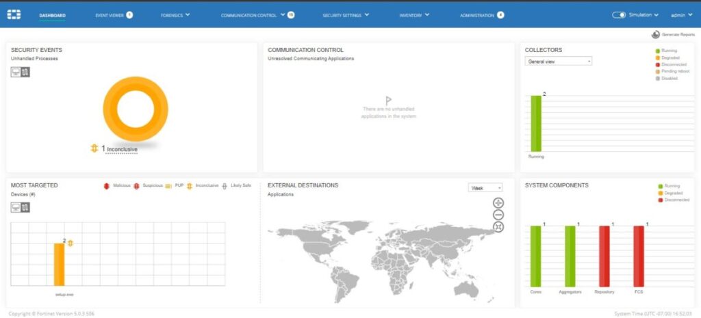 FortiEDR - Console - Blog Diário de Suporte