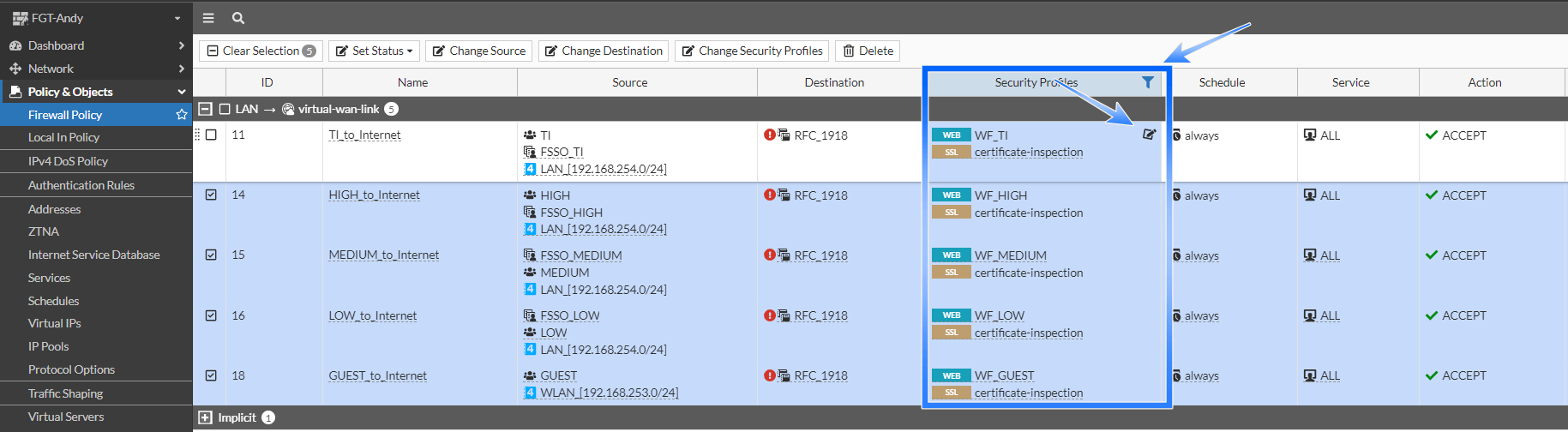 FortiGate License Expired Policy Select- Blog Diario de Suporte