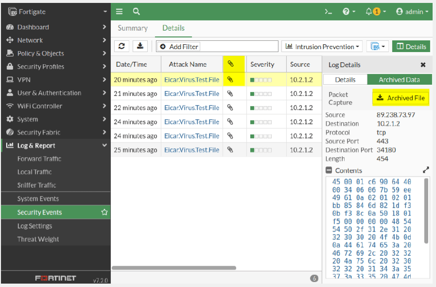 FortiGate Sniffer Packet IPS-Log - Blog Diário de Suporte - O Seu Guia de Conteúdo de Segurança e Redes