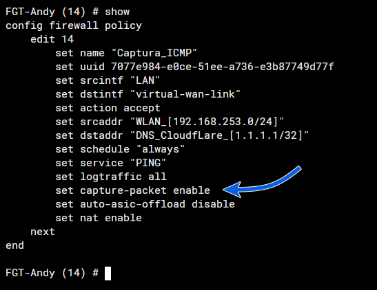 FortiGate Sniffer Packet Policy - Blog Diário de Suporte - O Seu Guia de Conteúdo de Segurança e Redes