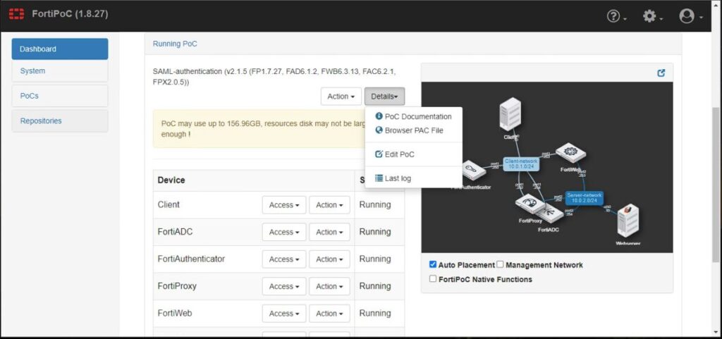 FortiPOC - POC Documentation - Blog Diário de Suporte